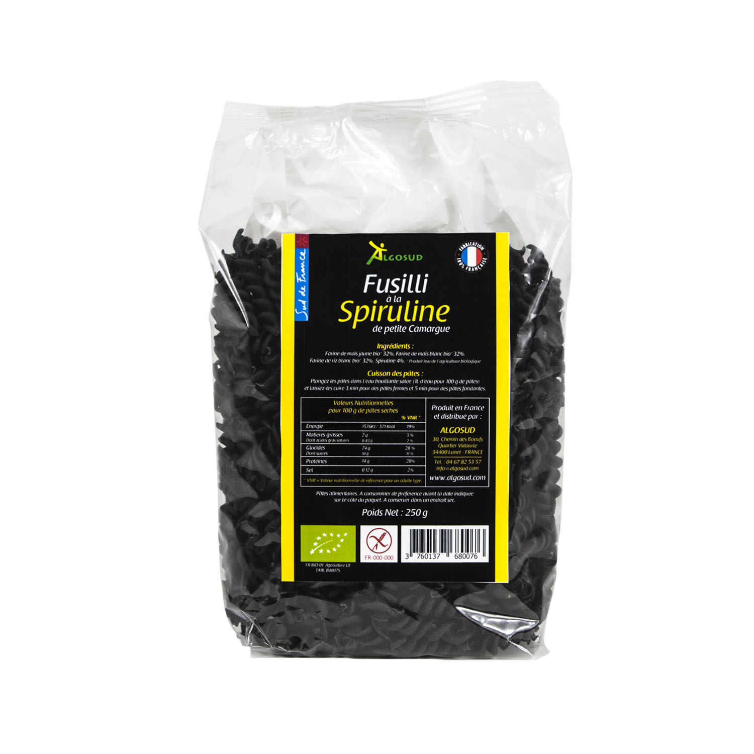 Fusilli a la Spiruline