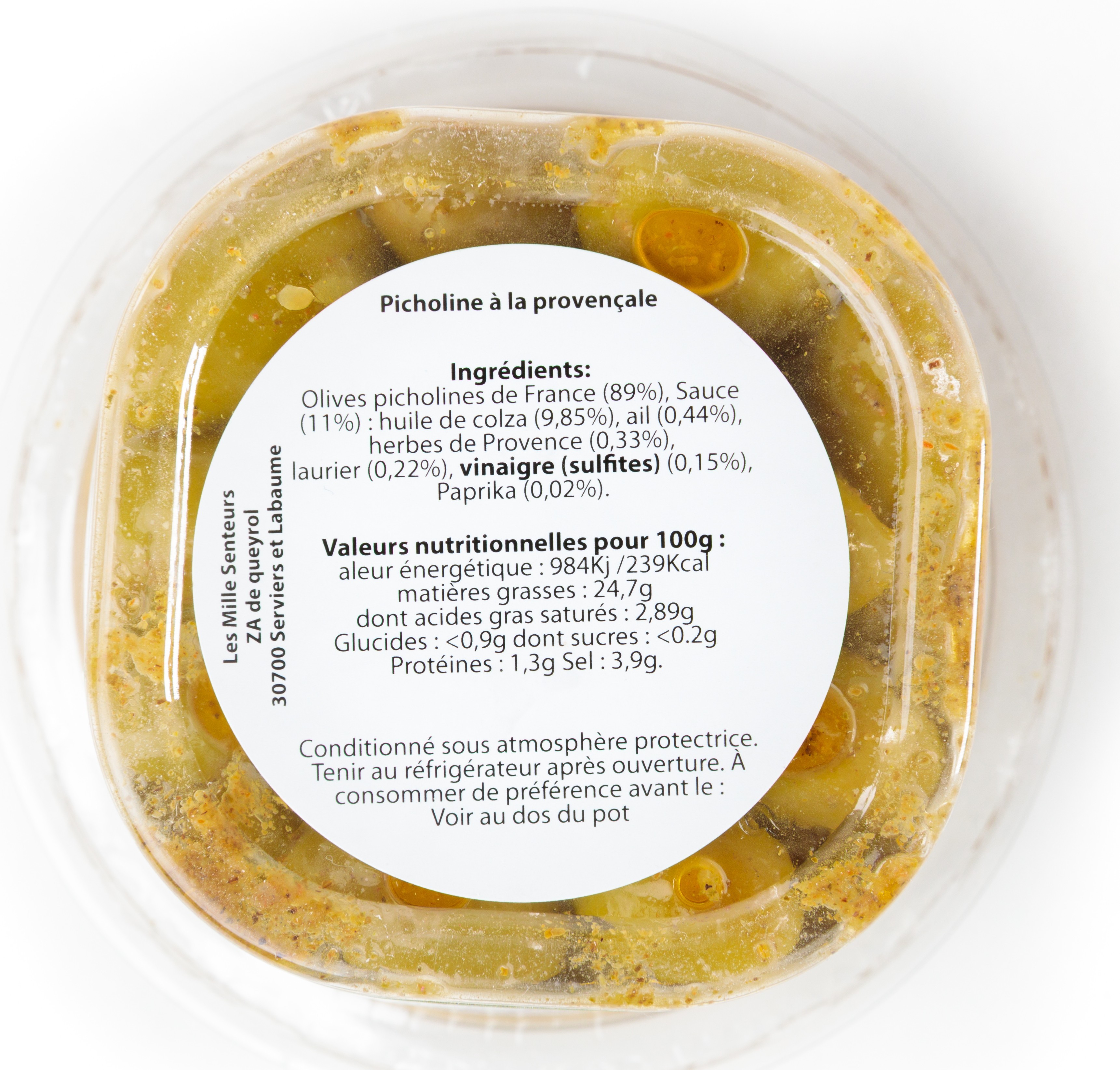 Olives Picholine d'Occitanie à la provençale