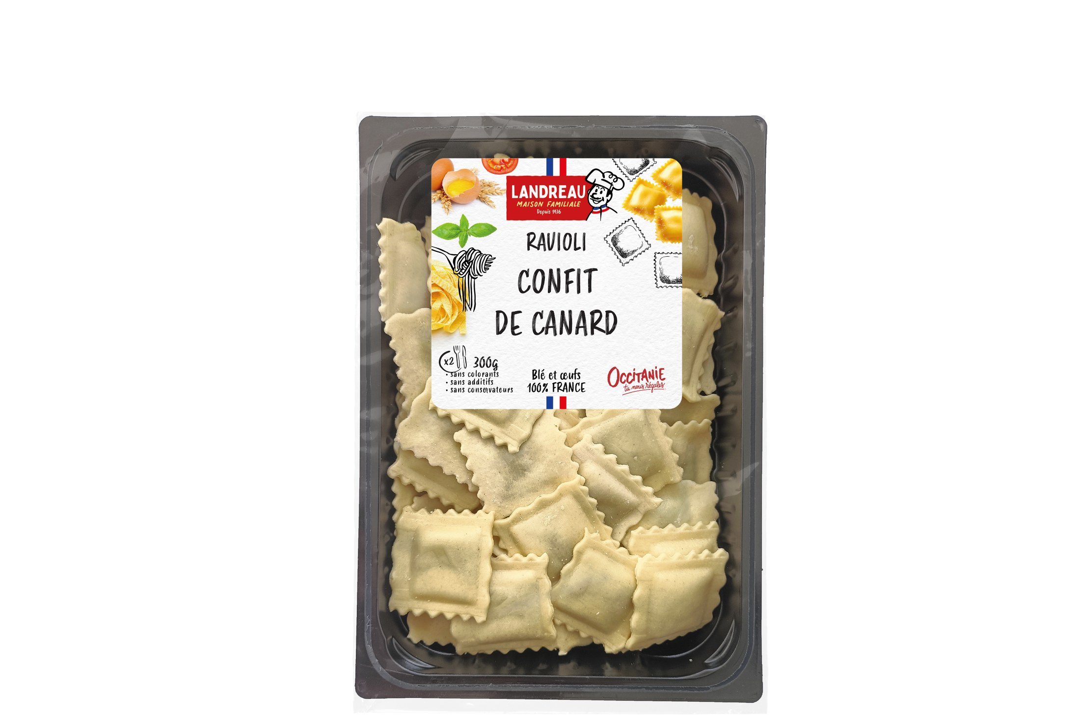 Ravioli au confit de canard