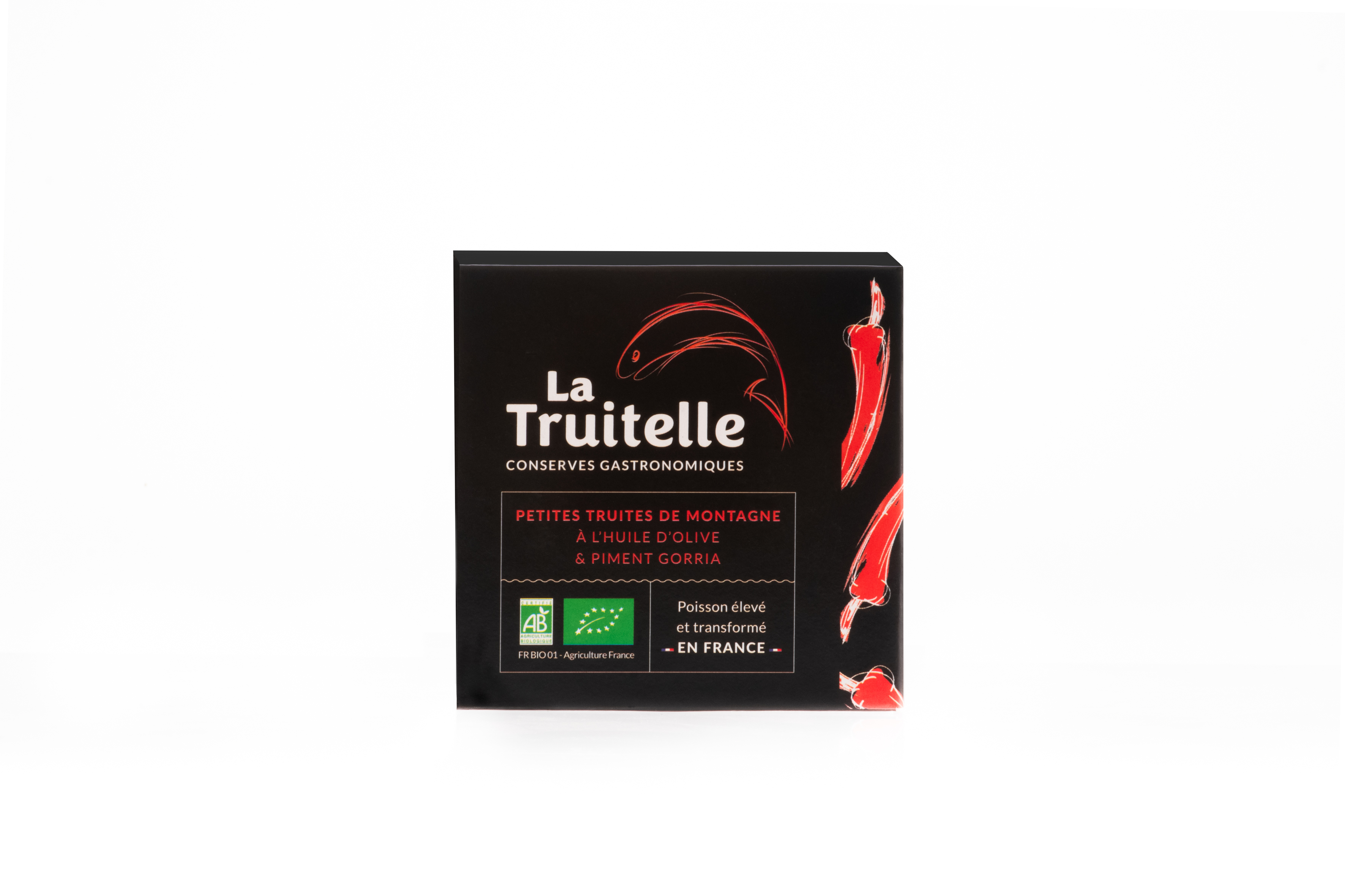 Truitelles, huile d'olive et piment gorria