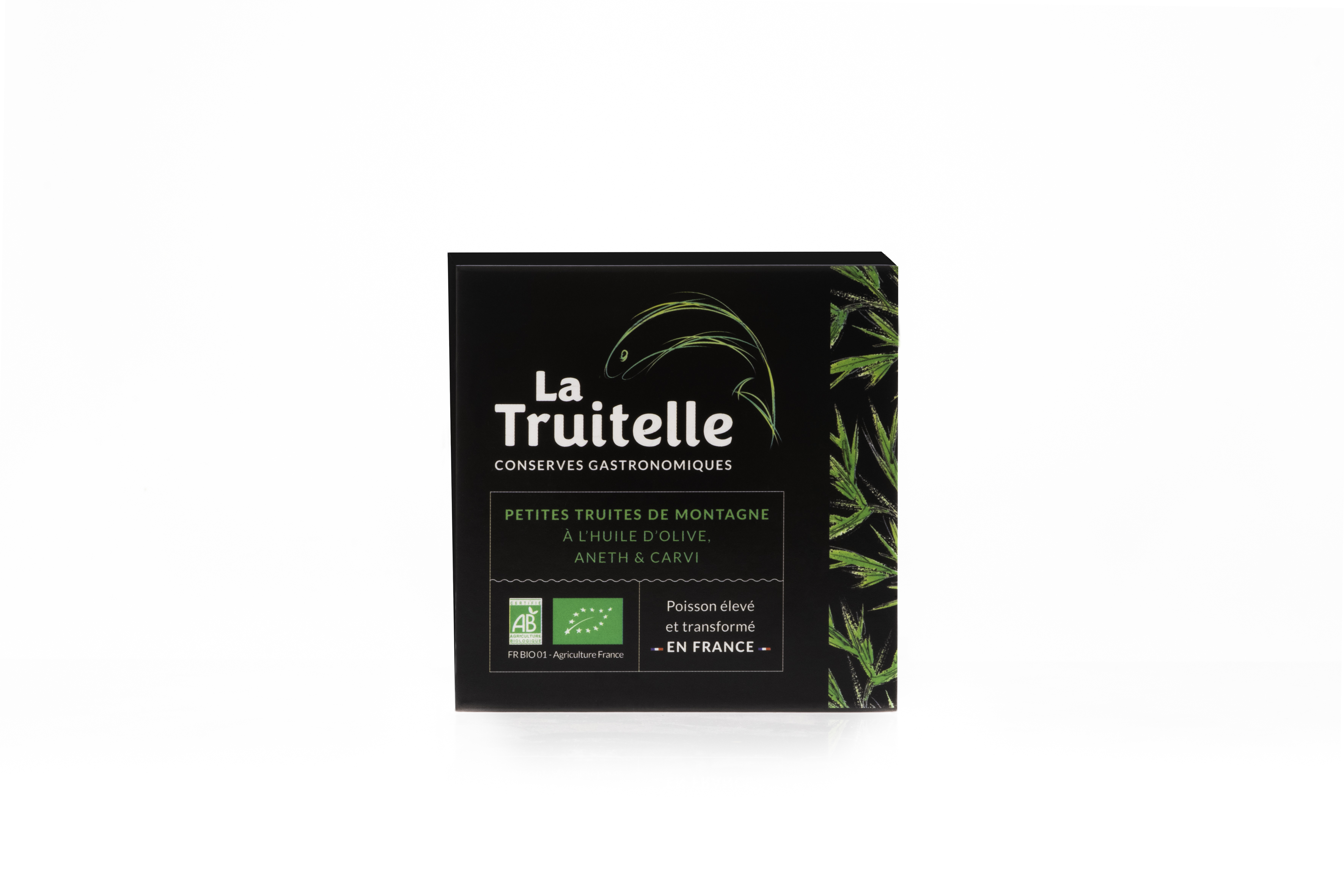 Truitelles, huile d'olive, aneth et carvi