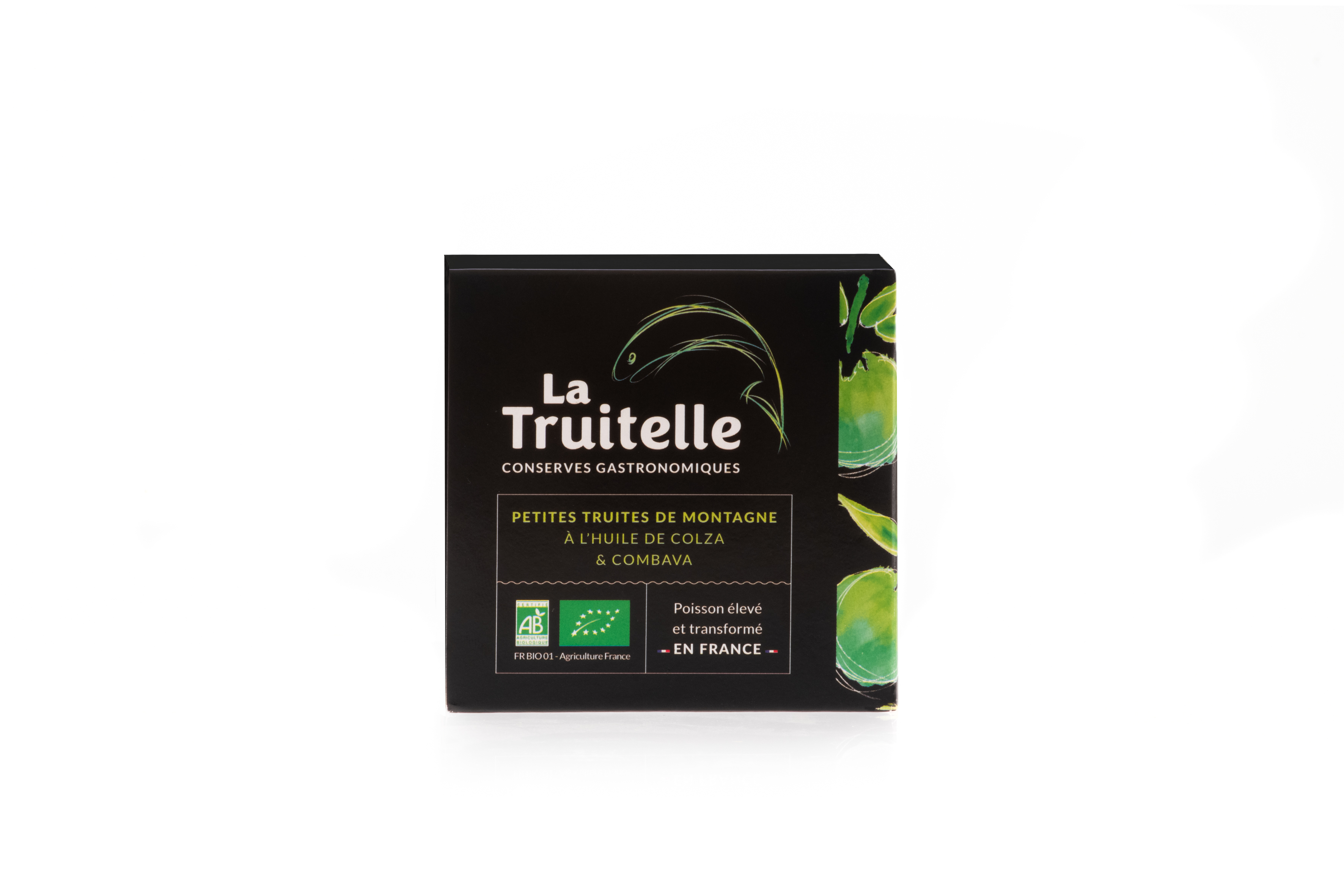Truitelles, huile de colza et combava