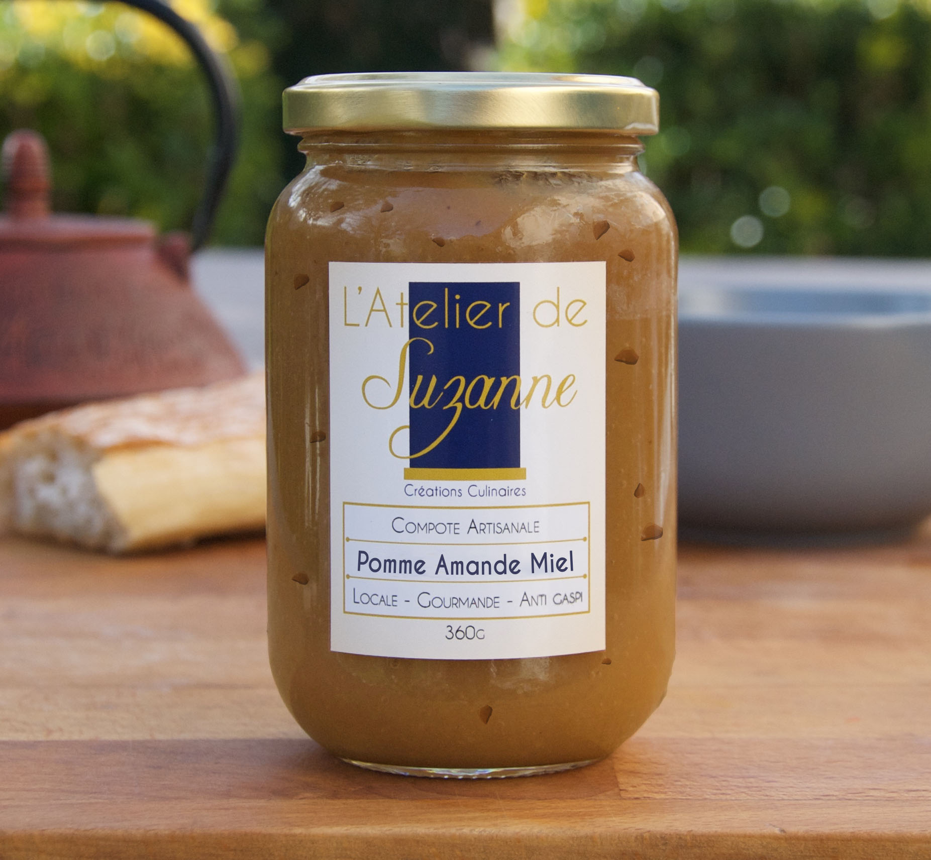 Compote pomme Miel et Amandes