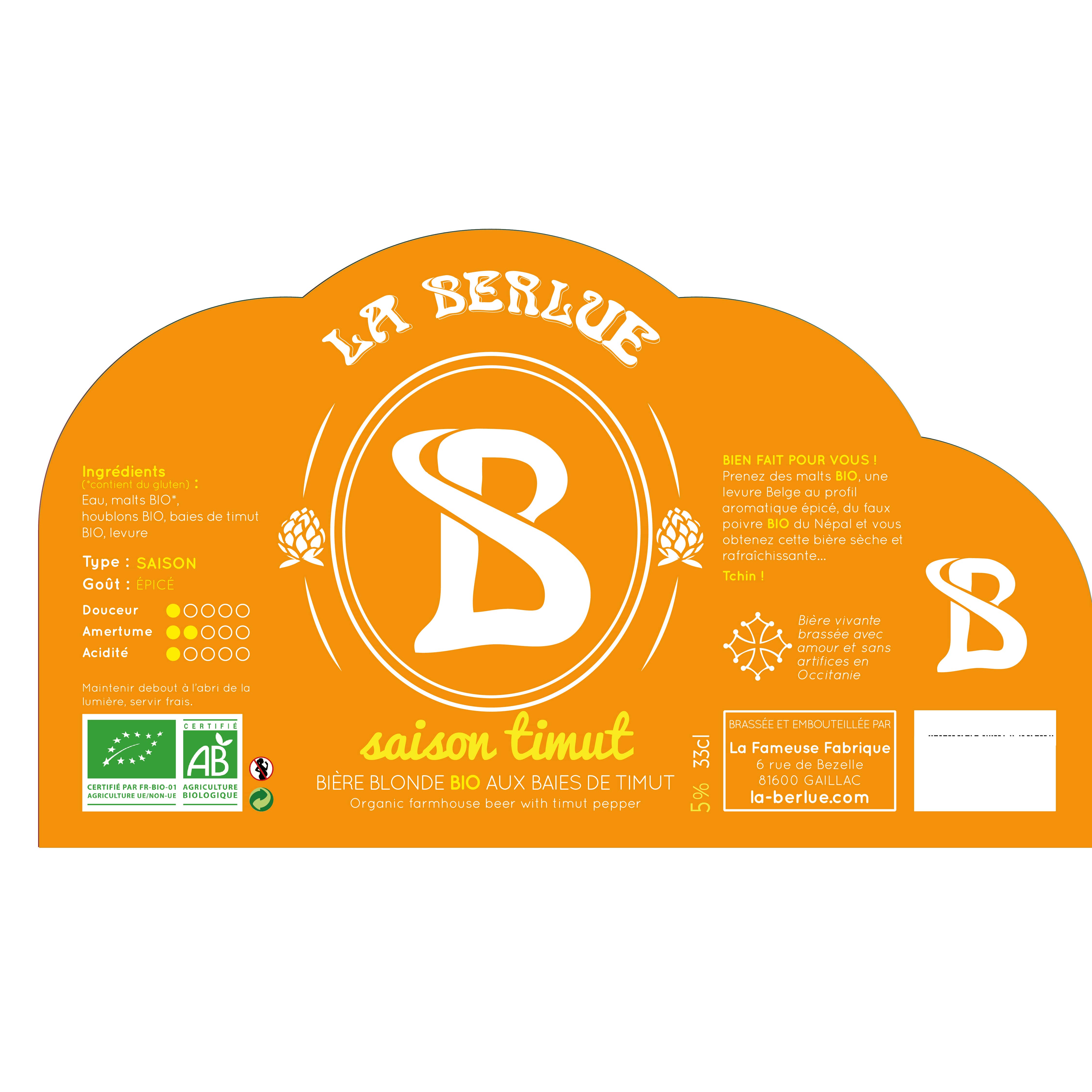 La Berlue - Blonde BIO (Saison Timut)