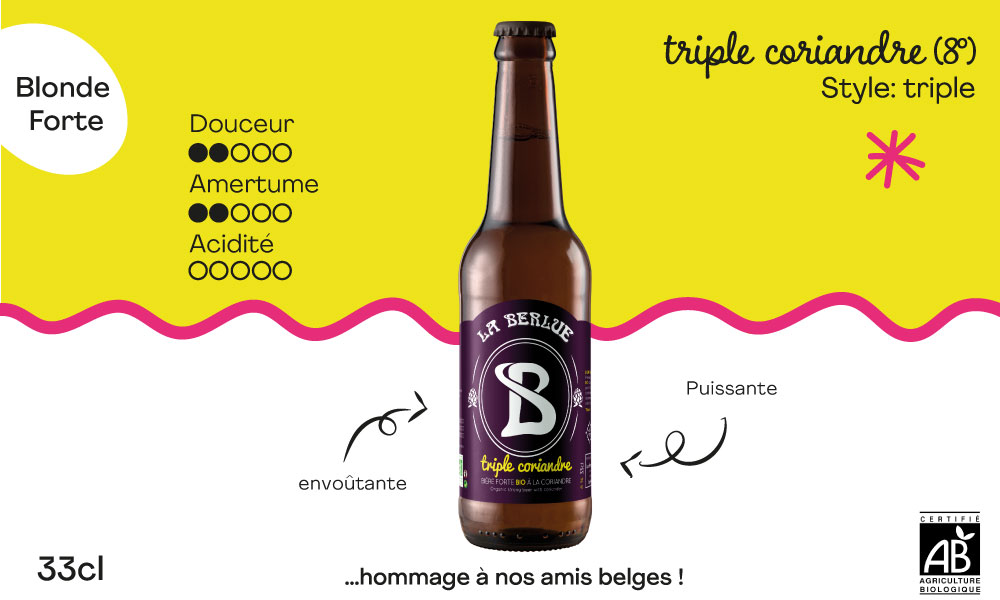 La Berlue - Blonde Forte BIO (Triple Coriandre)