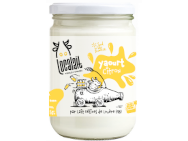 Yaourt local et ecoresponsable Citron