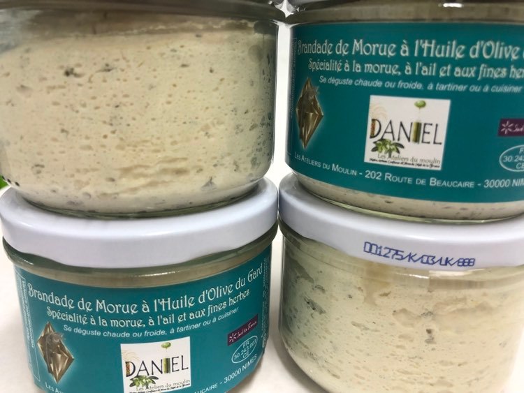 Brandade de morue a l'ail et au persil - bocal 200 gr