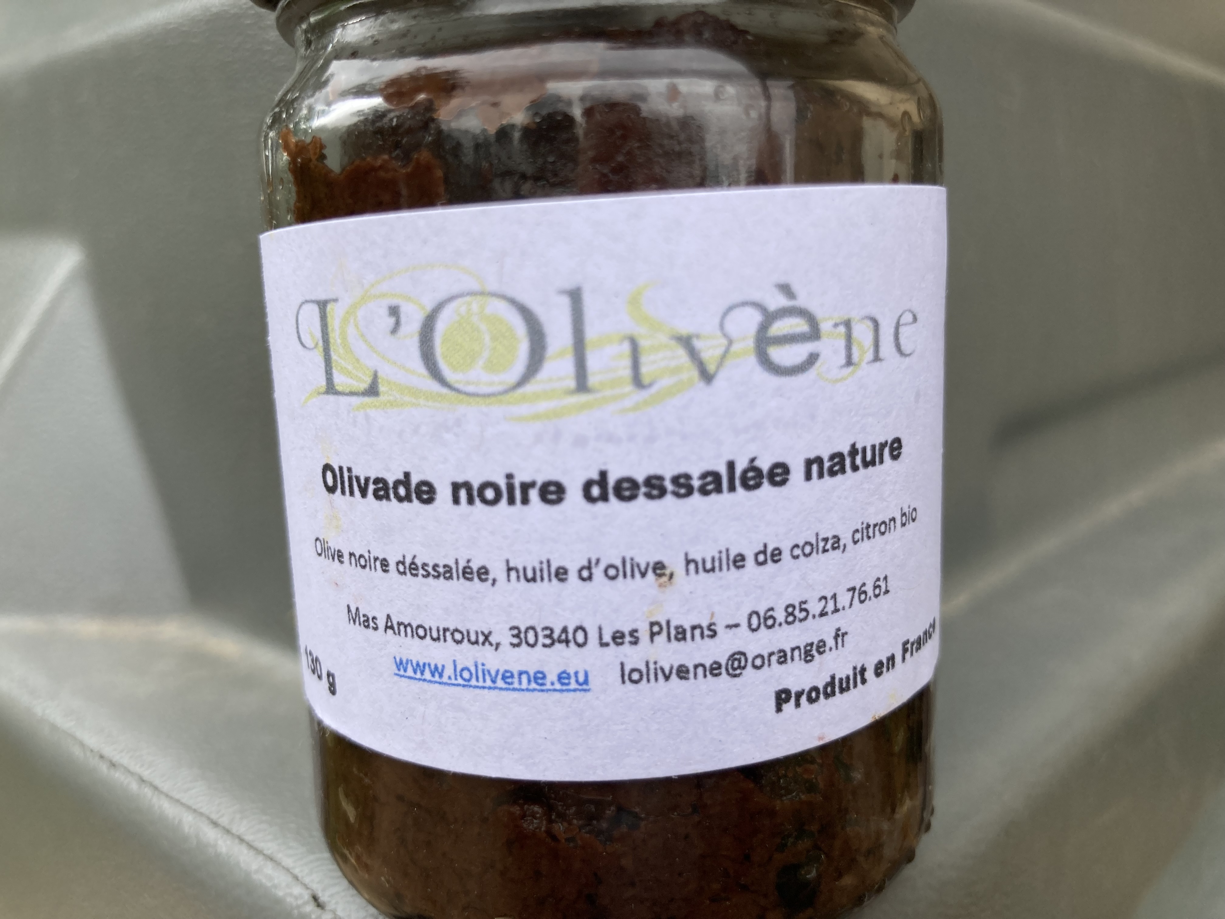 Olivade noire dessalee, nature