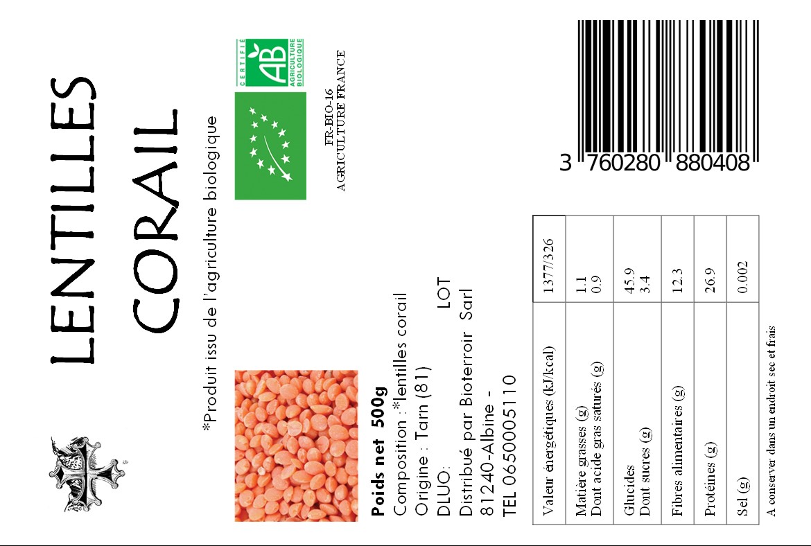 Lentille Corail