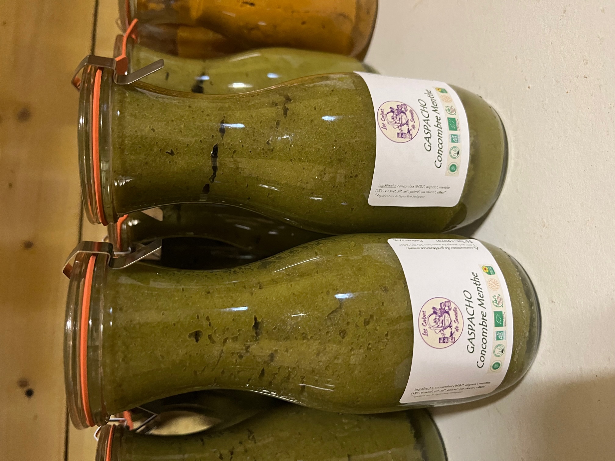 Gaspacho concombre menthe