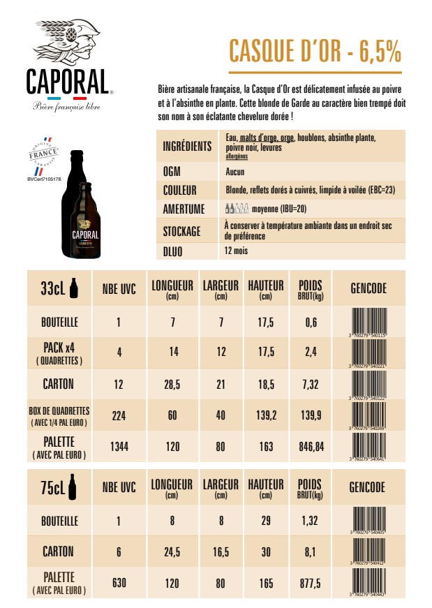 Casque d'Or 6,5% - 33cl