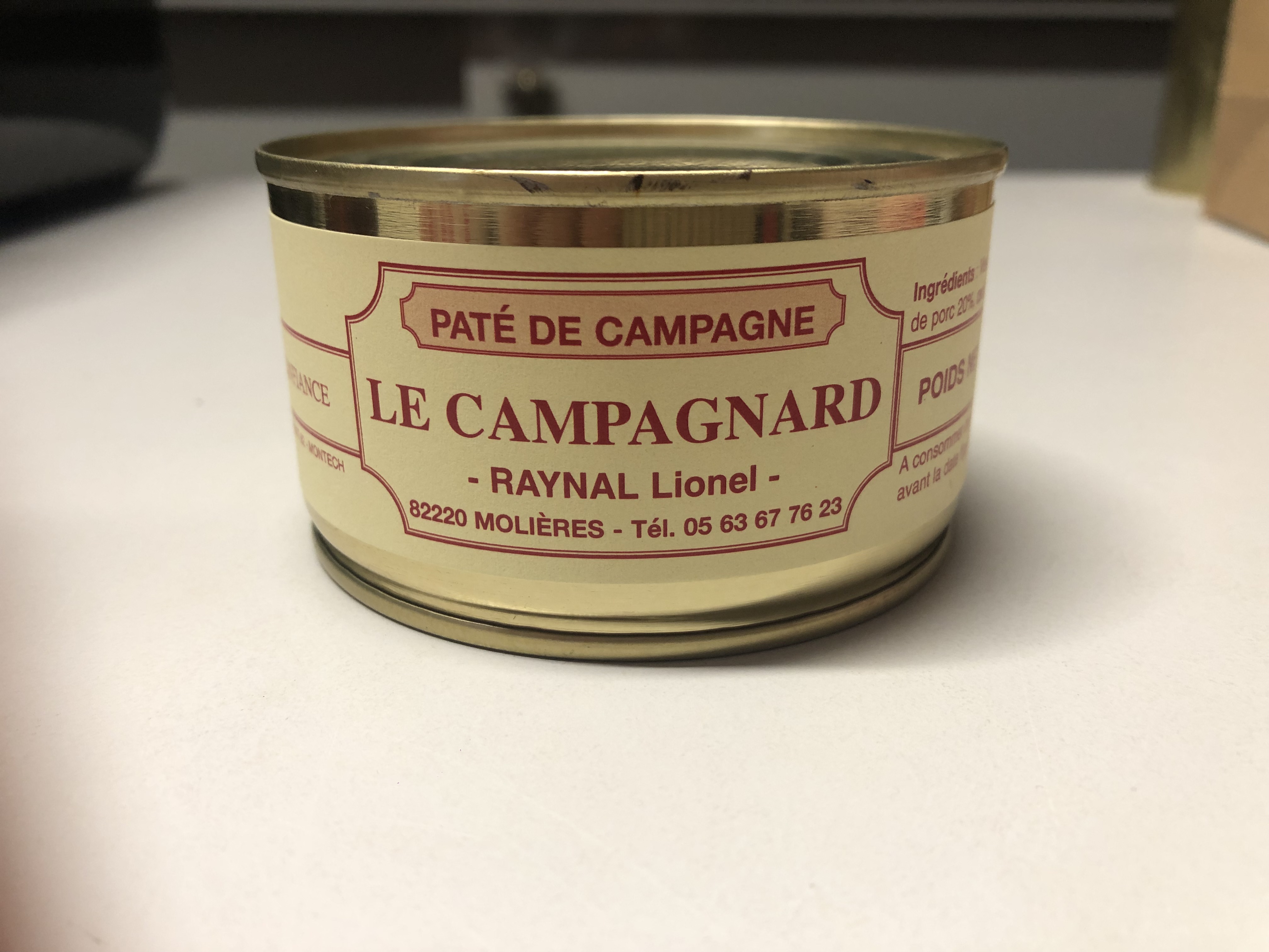 BOITE PATE DE CAMPAGNE