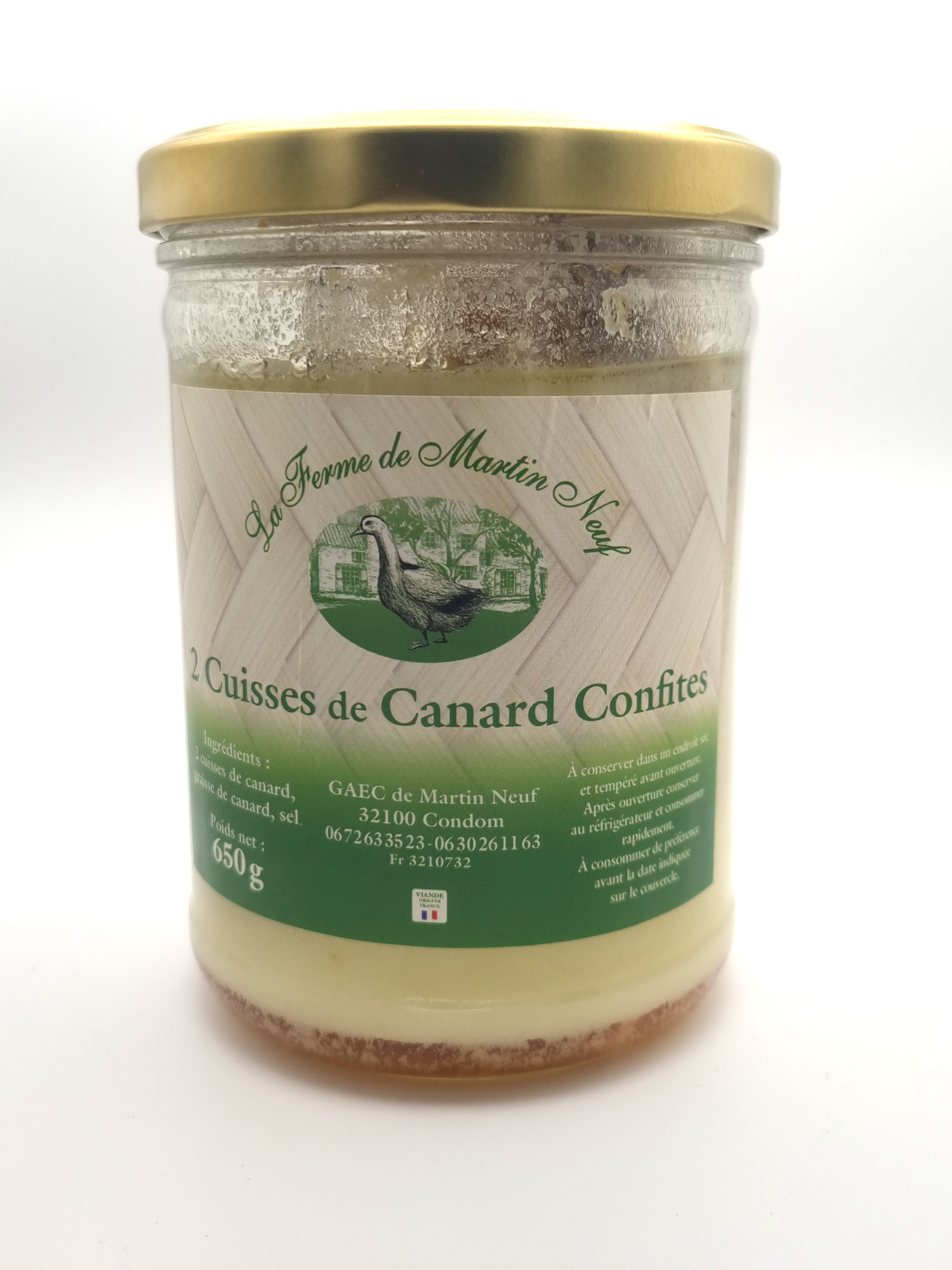 Confit de canard 2 Cuisses