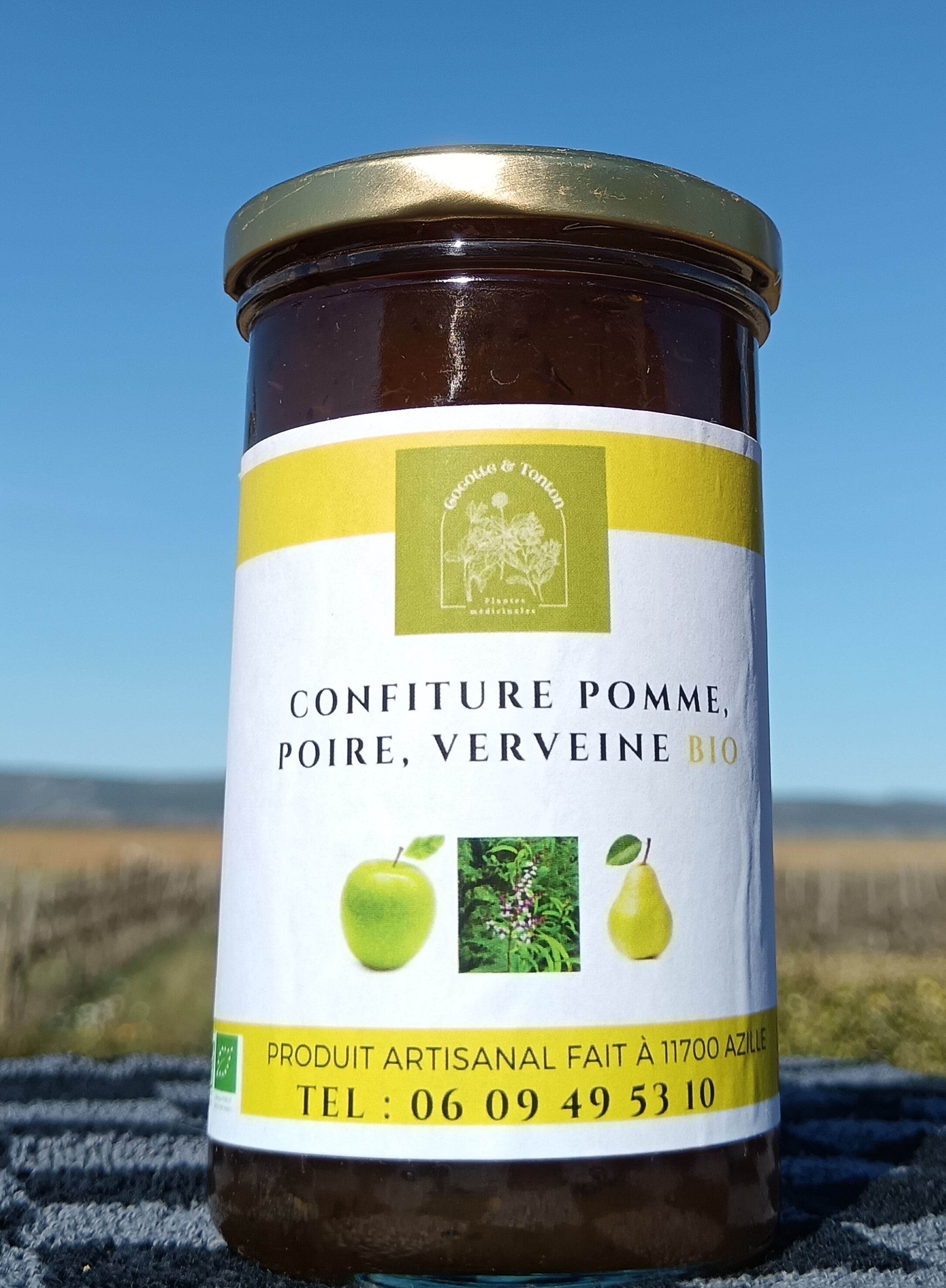 confiture pomme poire verveine