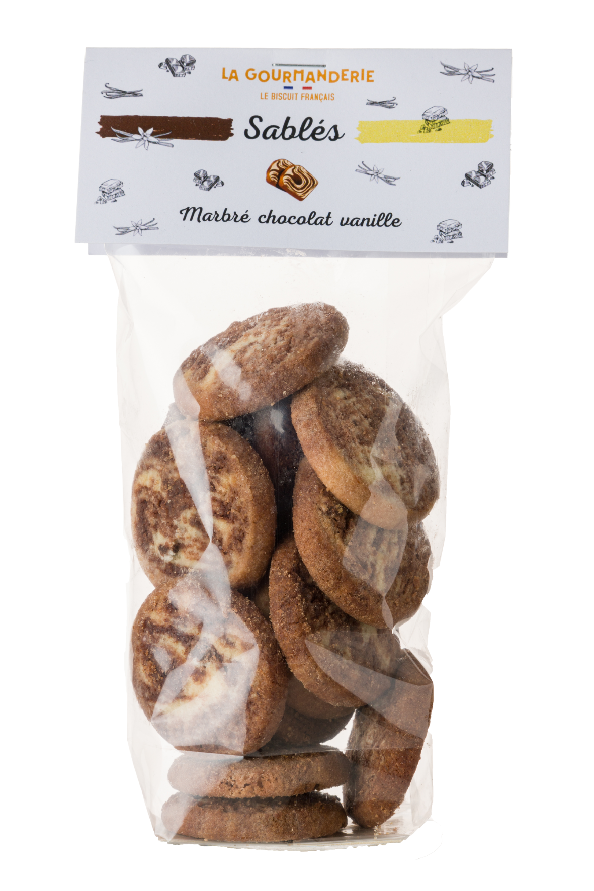 Sablés Marbré vanille chocolat