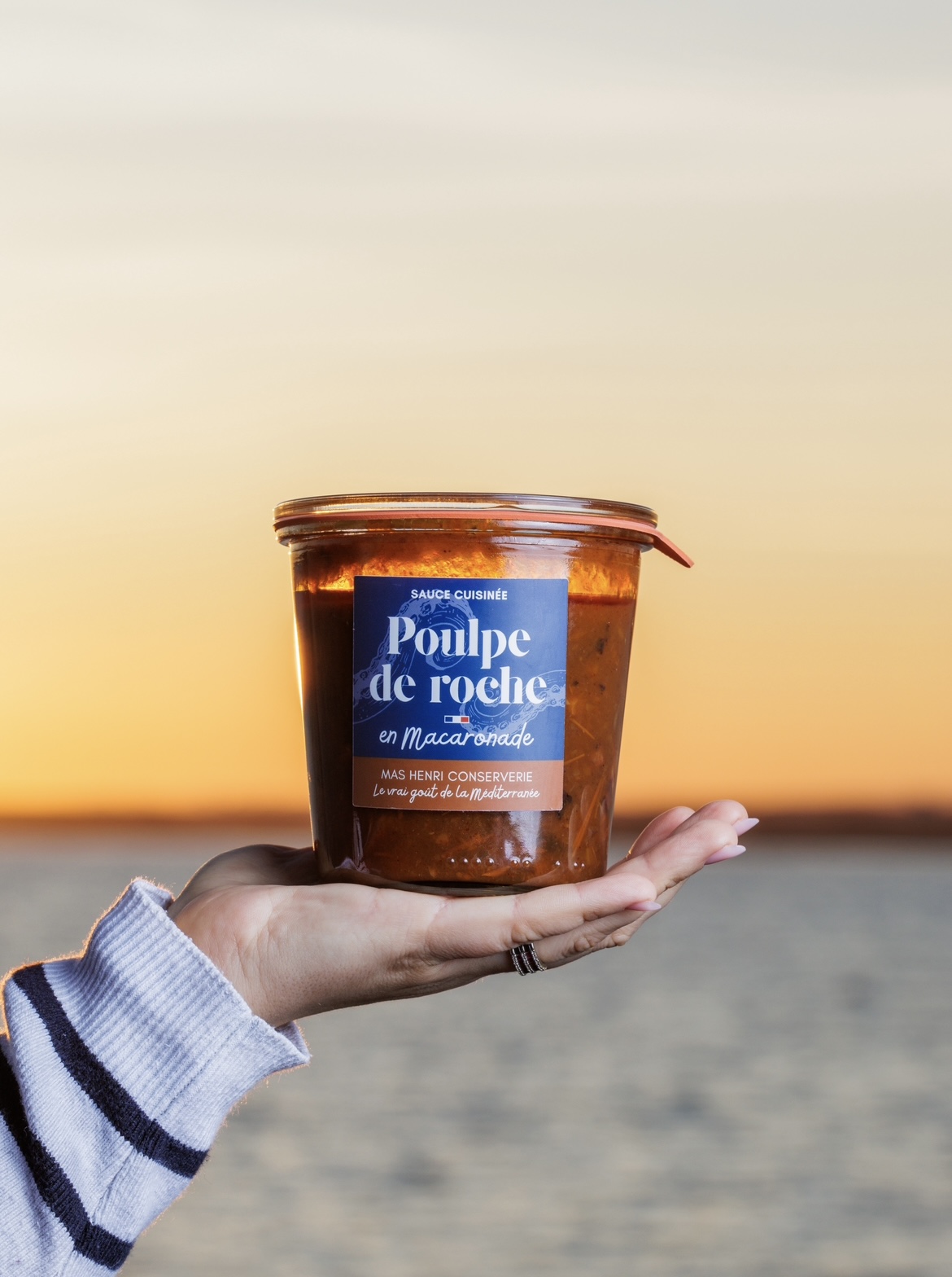 Sauce cuisinée poulpe de roche en macaronade