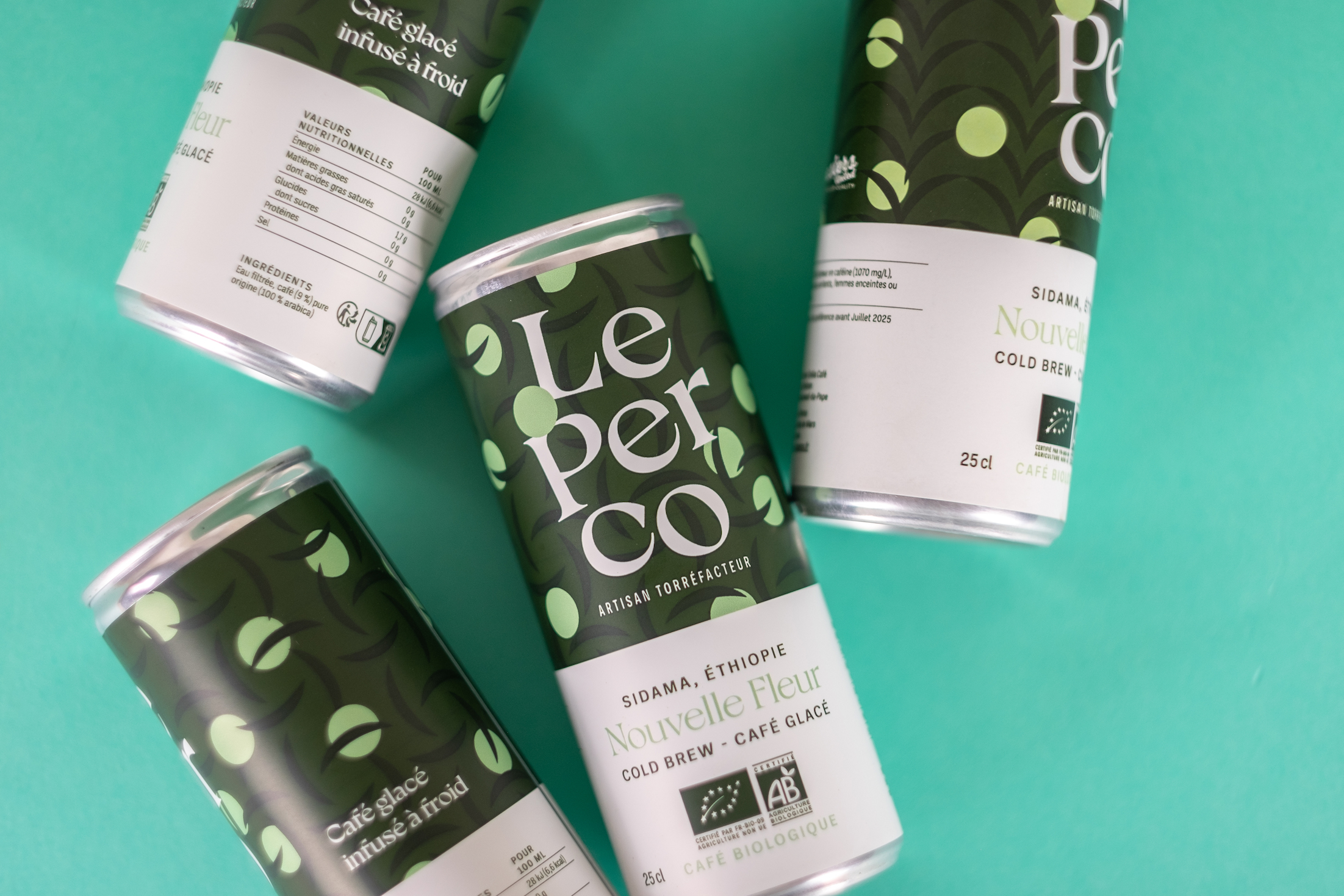  Canette de Cold Brew - Café infusé à Froid Bio - Nouvelle Fleur