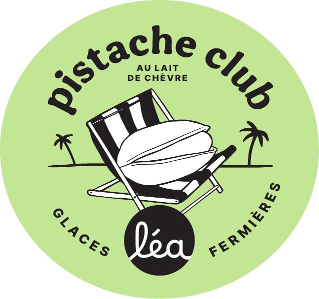 Glace fermière pistache club au lait de chèvre