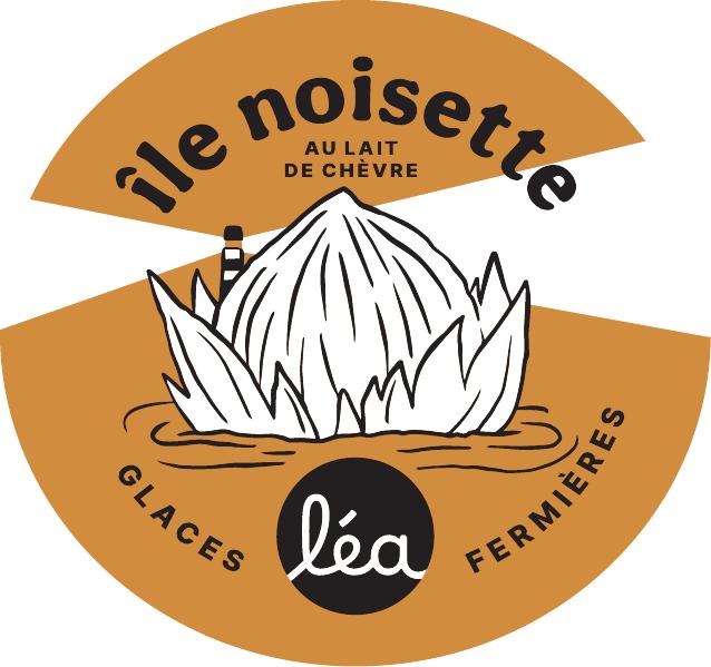 Glace fermière île noisette au lait de chèvre