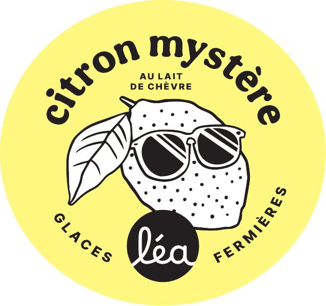 Glace fermière citron mystère au lait de chèvre