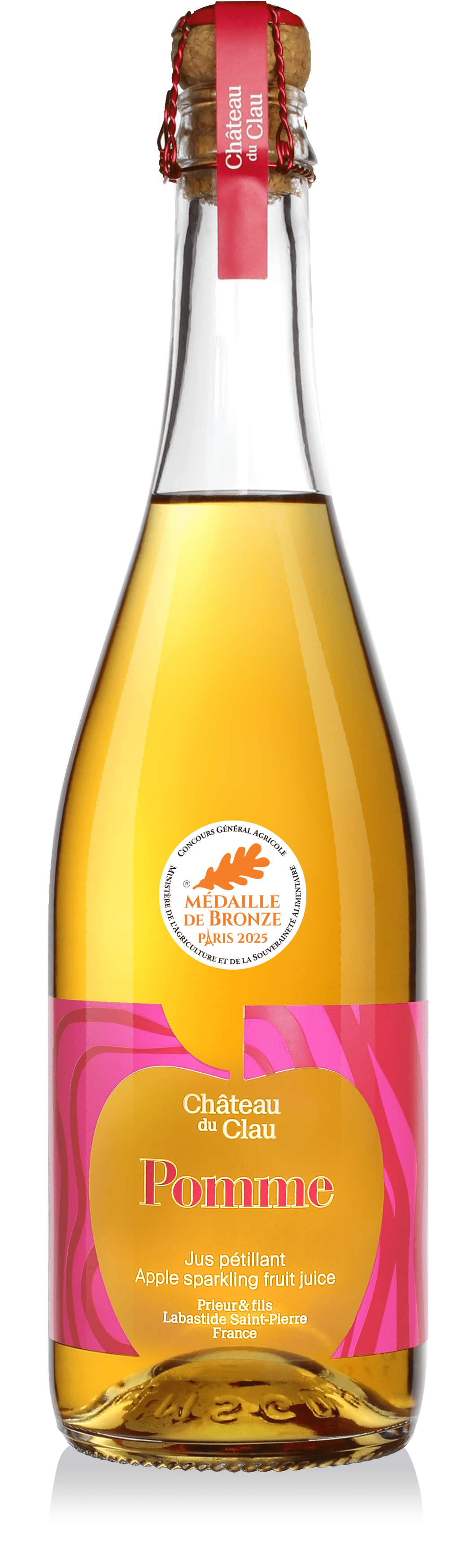 Jus pétillant pomme