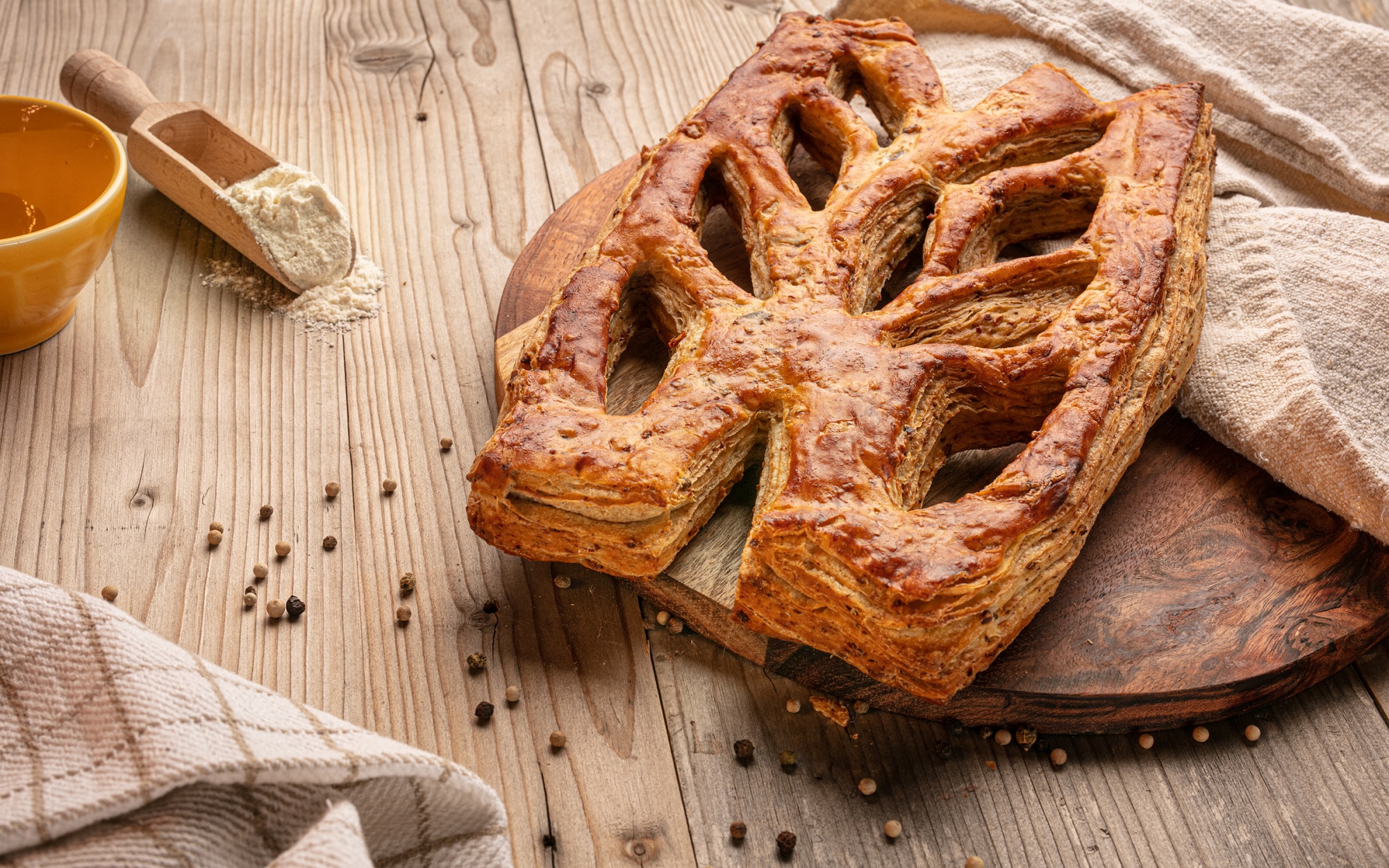 Fougasse aux gratons de porc 120gr et 360gr