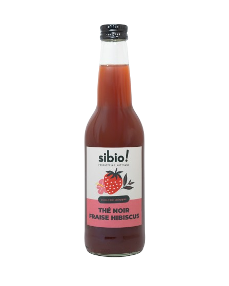 Thé Noir Fraise Hibiscus 33CL