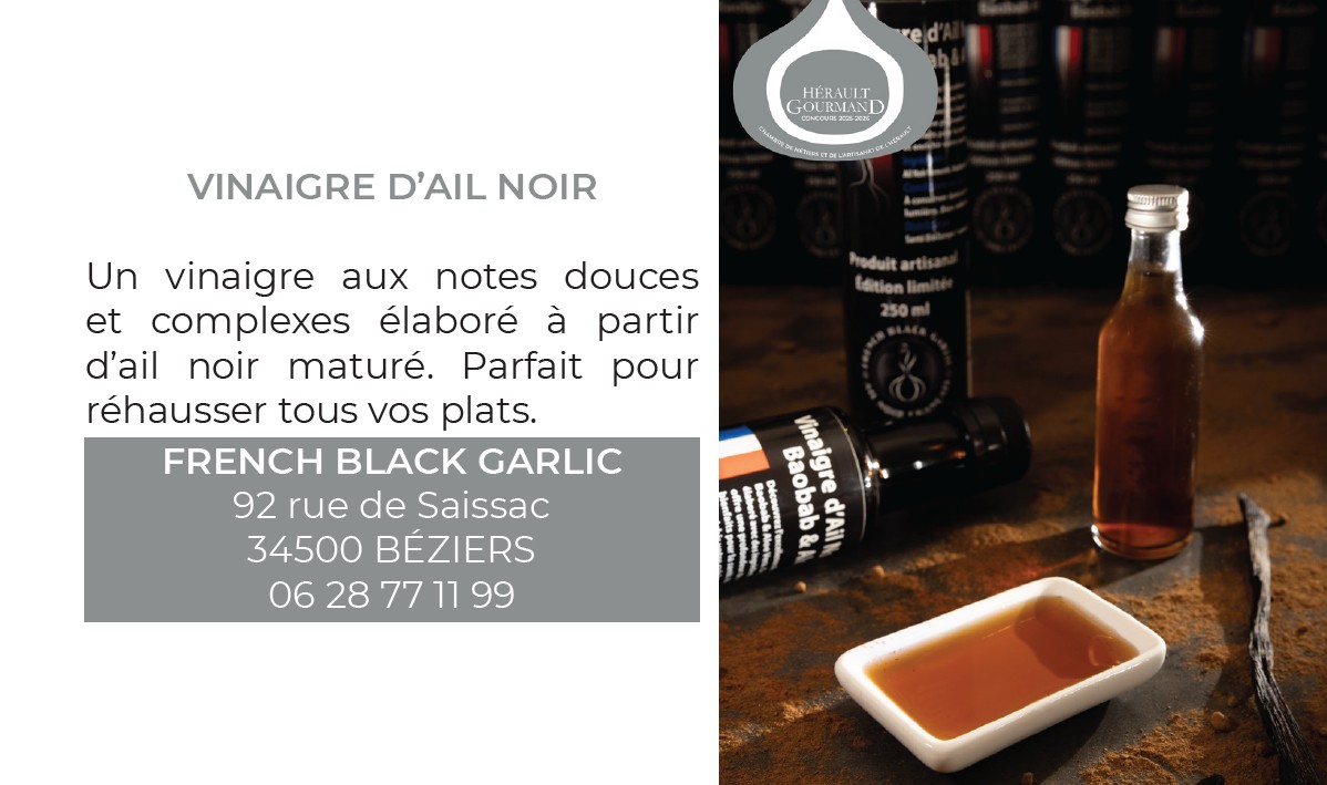Vinaigre d'ail noir