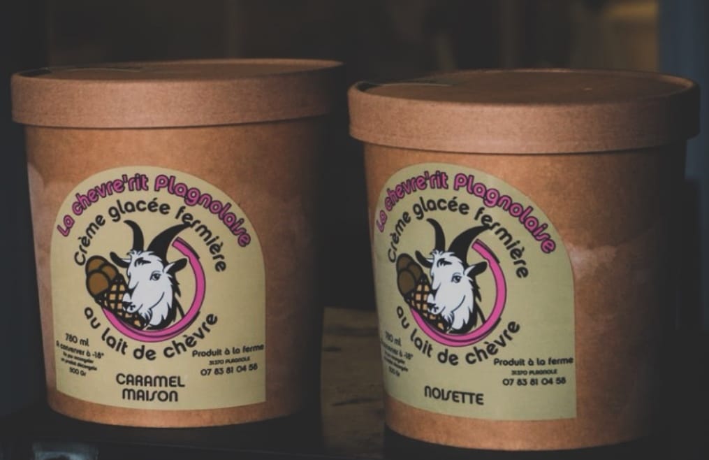 Glace au lait de chèvre