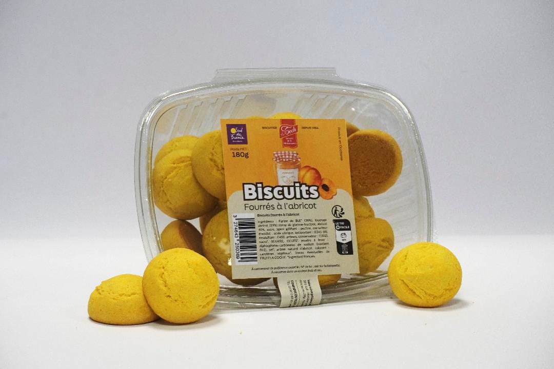 BISCUITS FOURRES ABRICOT LE TECH 250g