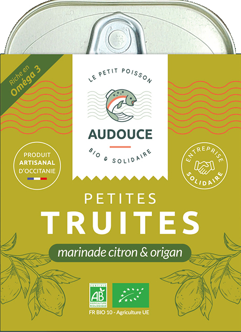 Petites truites, marinade citron et origan