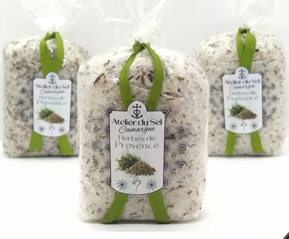 Sachet pattern Sel de Camargue Herbes de Provence 300g