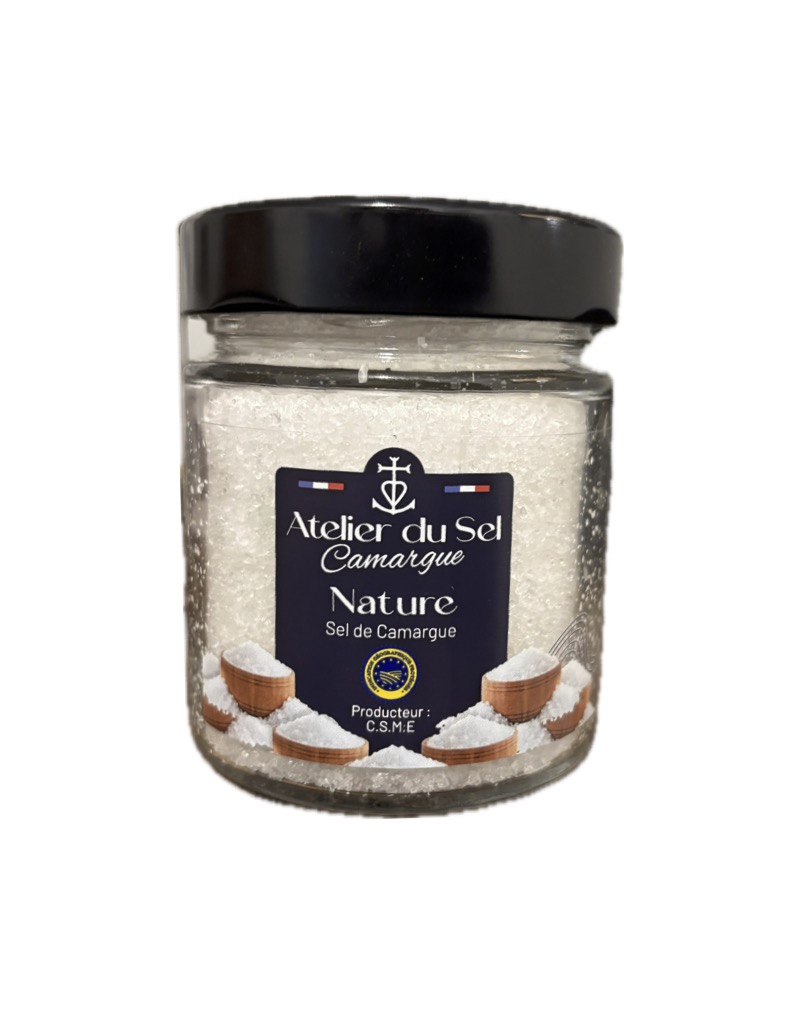 Pot rond vague Sel de Camargue IGP Nature 200g