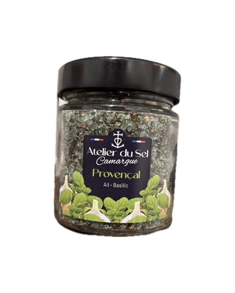 Pot rond vague Sel de Camargue le Provençal 200g