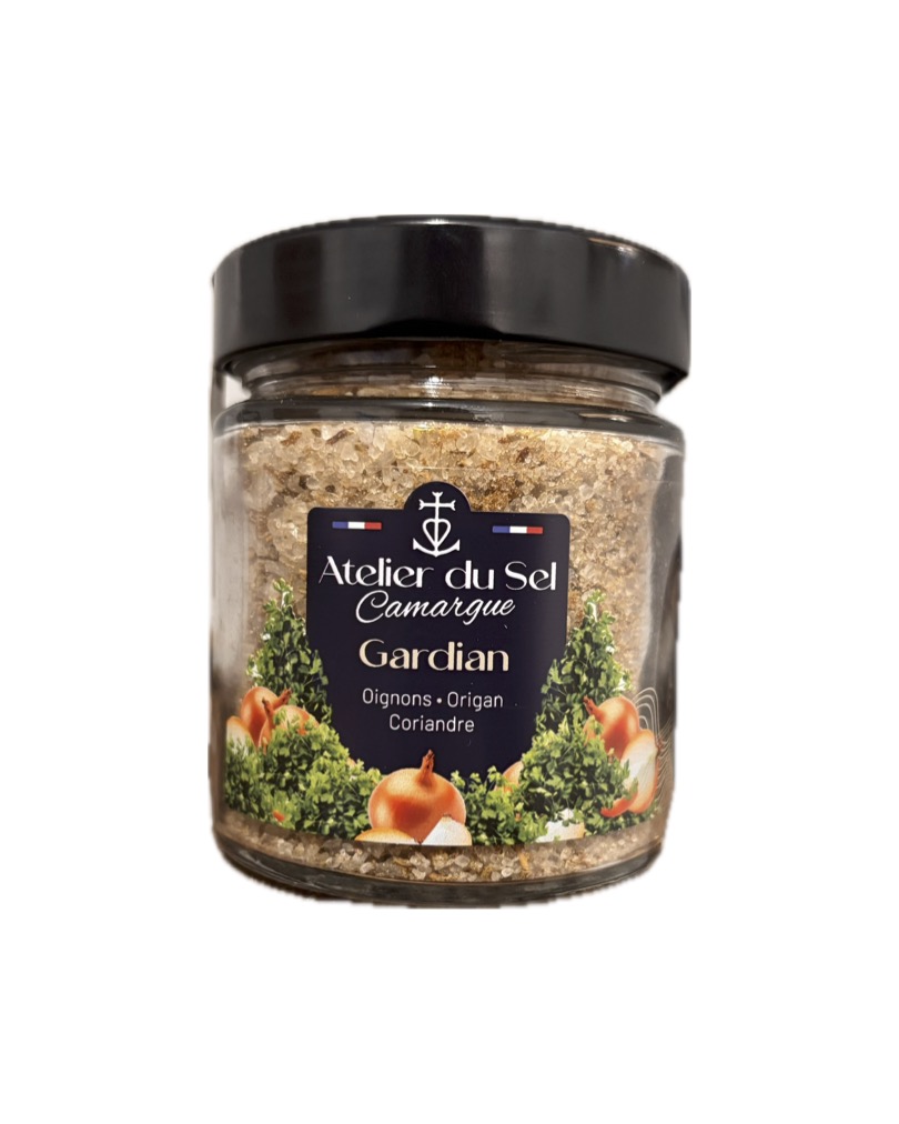 Pot rond vague Sel de Camargue le Gardian 200g