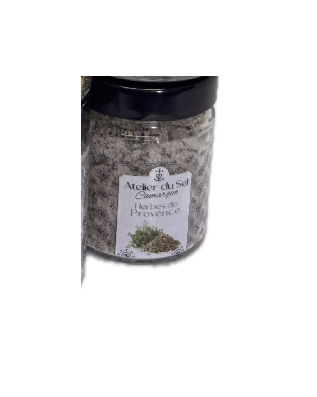 Pot rond pattern Sel de Camargue Herbes de Provence 200g