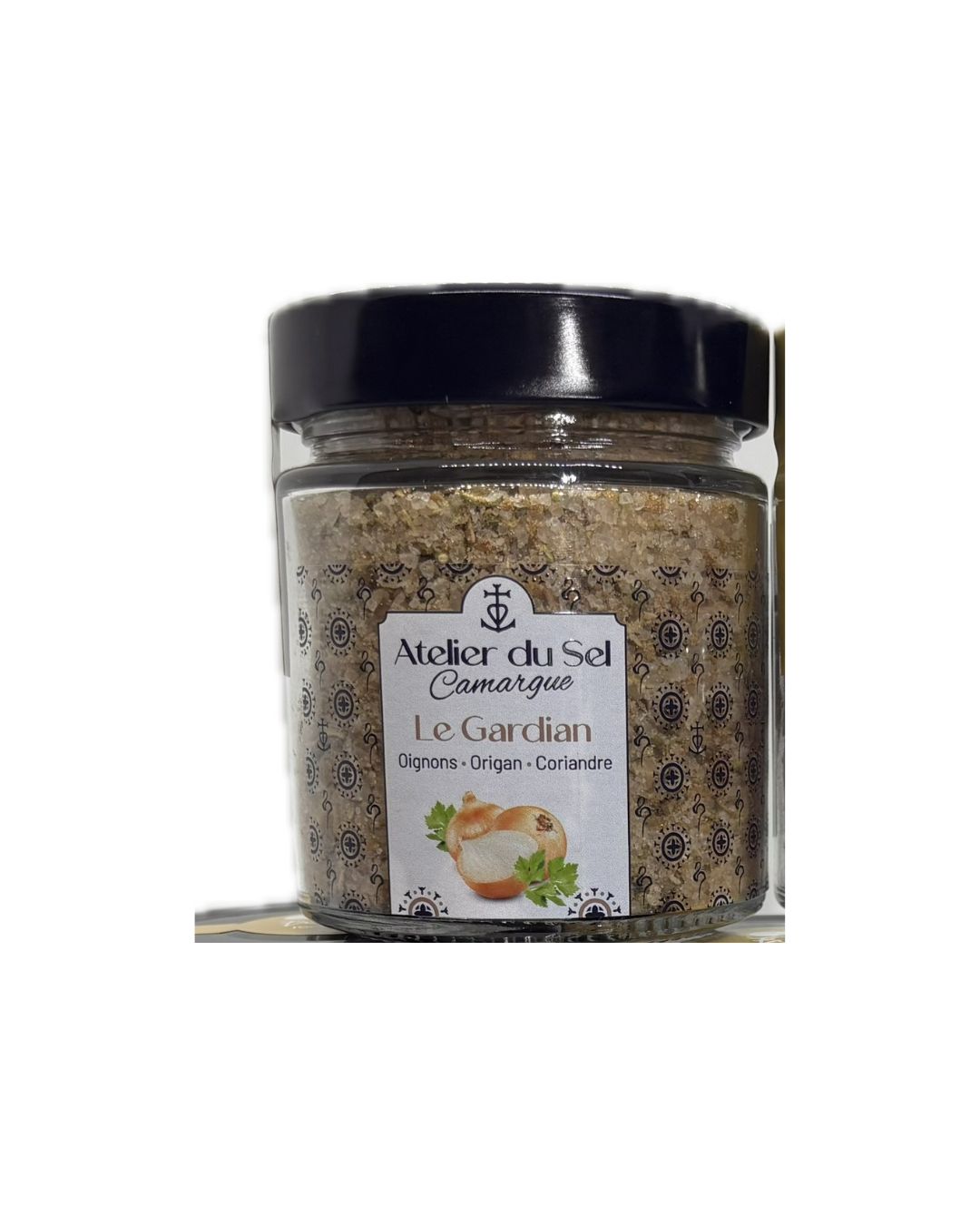 Pot rond pattern Sel de Camargue Le Gardian 200g