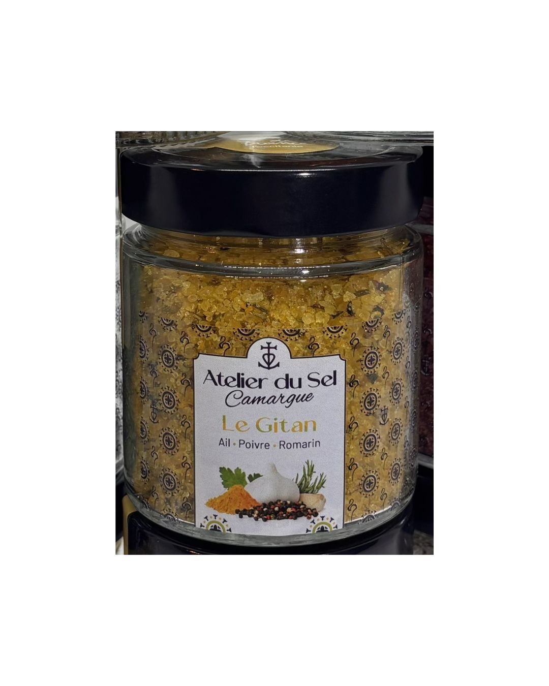 Pot rond pattern sel de Camargue le Gitan 200g