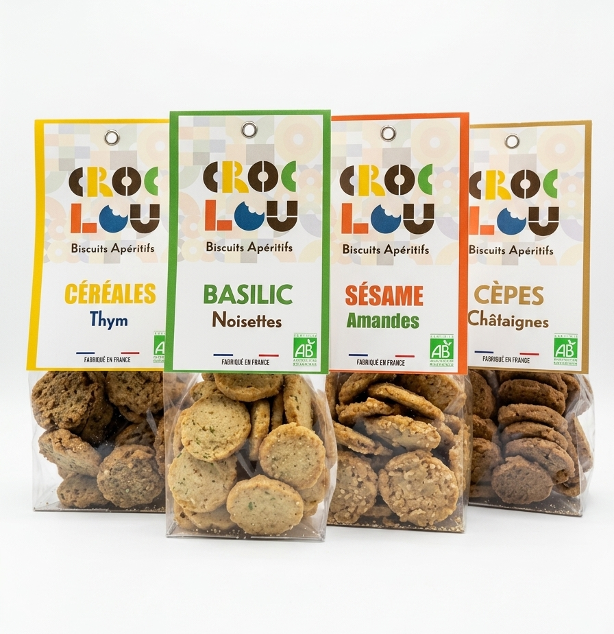 Biscuits apéritif Céréales Thym