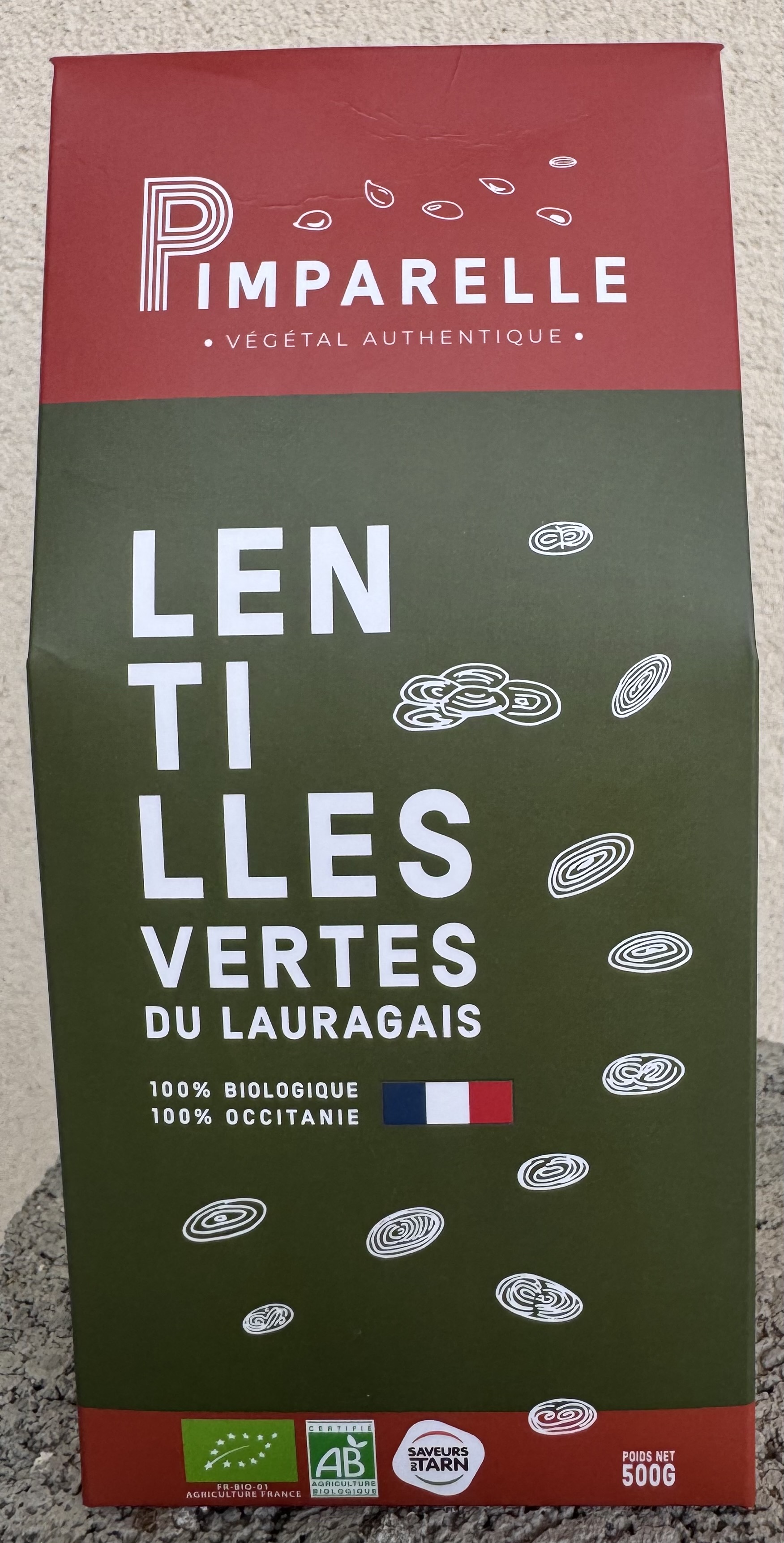 Lentille verte du Lauragais 500g