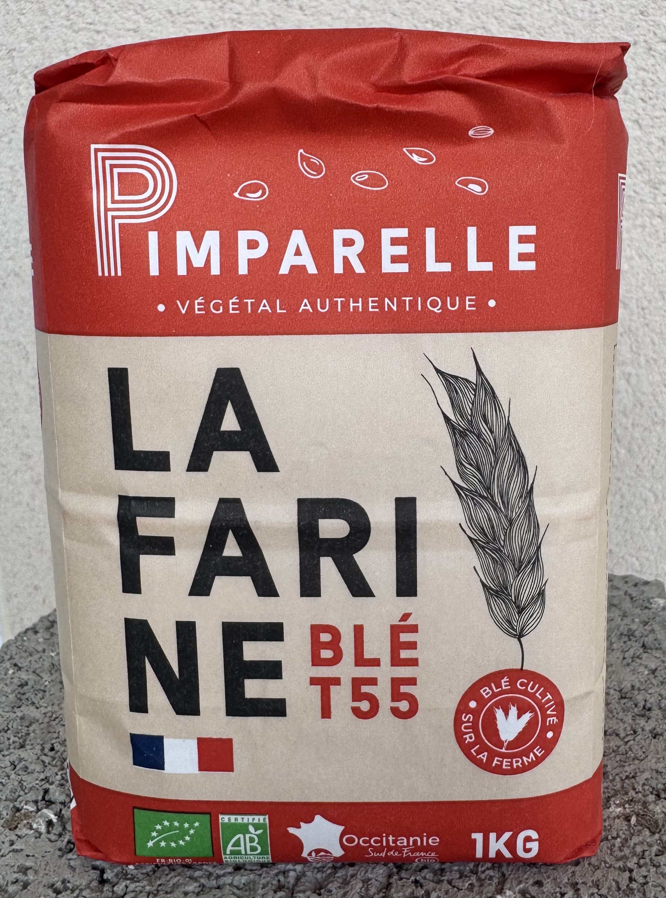 Farine de blé tendre T55 1kg