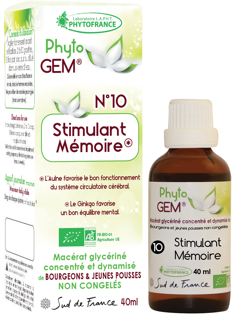 Phytogem 10 Stimulant Mémoire