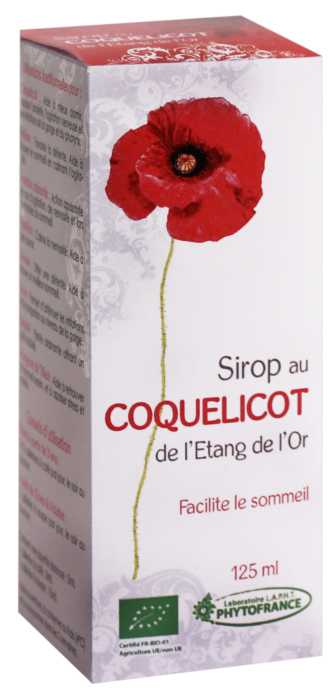 Sirop aux Coquelicots de l'Etang de l'Or