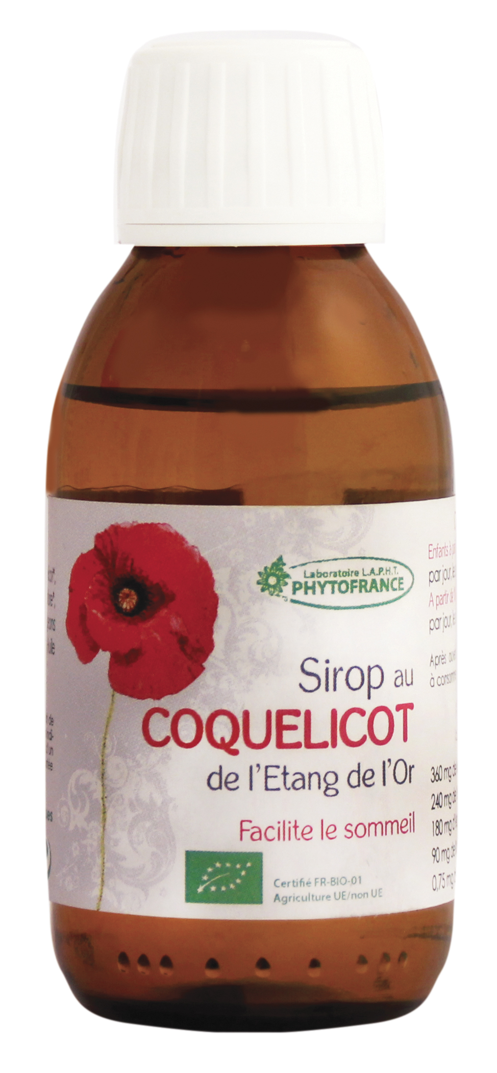 Sirop aux Coquelicots de l'Etang de l'Or
